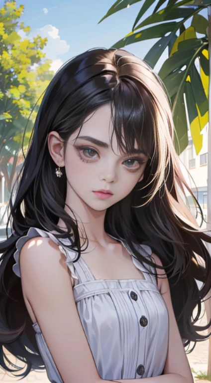 18 years old schoolgirl, linda colegiala, beautiful little girl, Chica delicada y hermosa, rasgos faciales delicados, Retrato de largo alcance, Calidad de imagen 8K, Detalle extremo, detail representation, cabello desordenado, (Flequillo lindo), Cola de caballo, cabello suelto, cabello negro, cara delgada, Cuerpo perfectamente proporcionado, cuerpo delgado, realismo, Super High Resolution, Obra maestra 1, Textura real, Film Lighting Realism, facial features, labios flexibles, ((Maquillaje de puro deseo)), Chica pura, Primer amor, Primer amor, timidez, sonrojarse, timidez, innocent expression, verano, al aire libre, ((Realidad callejera)), gaze at the camera, Mira al espectador, (Top corto sin mangas de cuello alto), ((rosado), Envoltura de cuero, (pechos enormes), sin mangas,18 years old schoolgirl, linda colegiala, beautiful little girl, Chica delicada y hermosa, rasgos faciales delicados, Retrato de largo alcance, Calidad de imagen 8K, Detalle extremo, detail representation, cabello desordenado, (Flequillo lindo), Cola de caballo, cabello suelto, cabello negro, cara delgada, Cuerpo perfectamente proporcionado, cuerpo delgado, realismo, Super High Resolution, Obra maestra 1, Textura real, Film Lighting Realism, facial features, labios flexibles, ((Maquillaje de puro deseo)), Chica pura, Primer amor, Primer amor, timidez, sonrojarse, timidez, innocent expression, verano, al aire libre, ((Realidad callejera)), gaze at the camera, Mira al espectador, (Top corto sin mangas de cuello alto), ((rosado), Envoltura de cuero, (pechos enormes), sleeveless18 year old schoolgirl, linda colegiala, beautiful little girl, Chica delicada y hermosa, rasgos faciales delicados, Retrato de largo alcance, Calidad de imagen 8K, Detalle extremo, detail representation, cabello desordenado, (Flequillo lindo), Cola de caballo, cabello suelto, cabello negro, cara delgada, Cuerpo perfectamente proporcionado, cuerpo delgado, realismo, Super High Resolution, Obra maestra 1, Textu