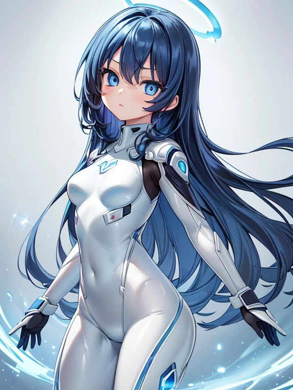 ((masterpiece、top-quality:1.5、a high chroma:1.5、ultra-detailliert、high-resolution illustrations:1.5、Ultra-high-definition CG、8k size wallpaper、offcial art))、,(highly colorful:1.5),(front view:1.5),(1girl),(Cute little girl:1.5)、(Shining blue eyes:1.5),(Beautiful face:1.5,Beautiful eyes:1.5)、(close to viewer:1.5),
(glare:1.3)、(sexy body),(ultra-thin battle suit:1.5), (Beautiful ultra-thin battle suit in every detail),(a halo shines),(medium breasts:1.5),(Shining blue eyes:1.8)、(cowboy shot:1.5)、(light band:1.5), colourfull、