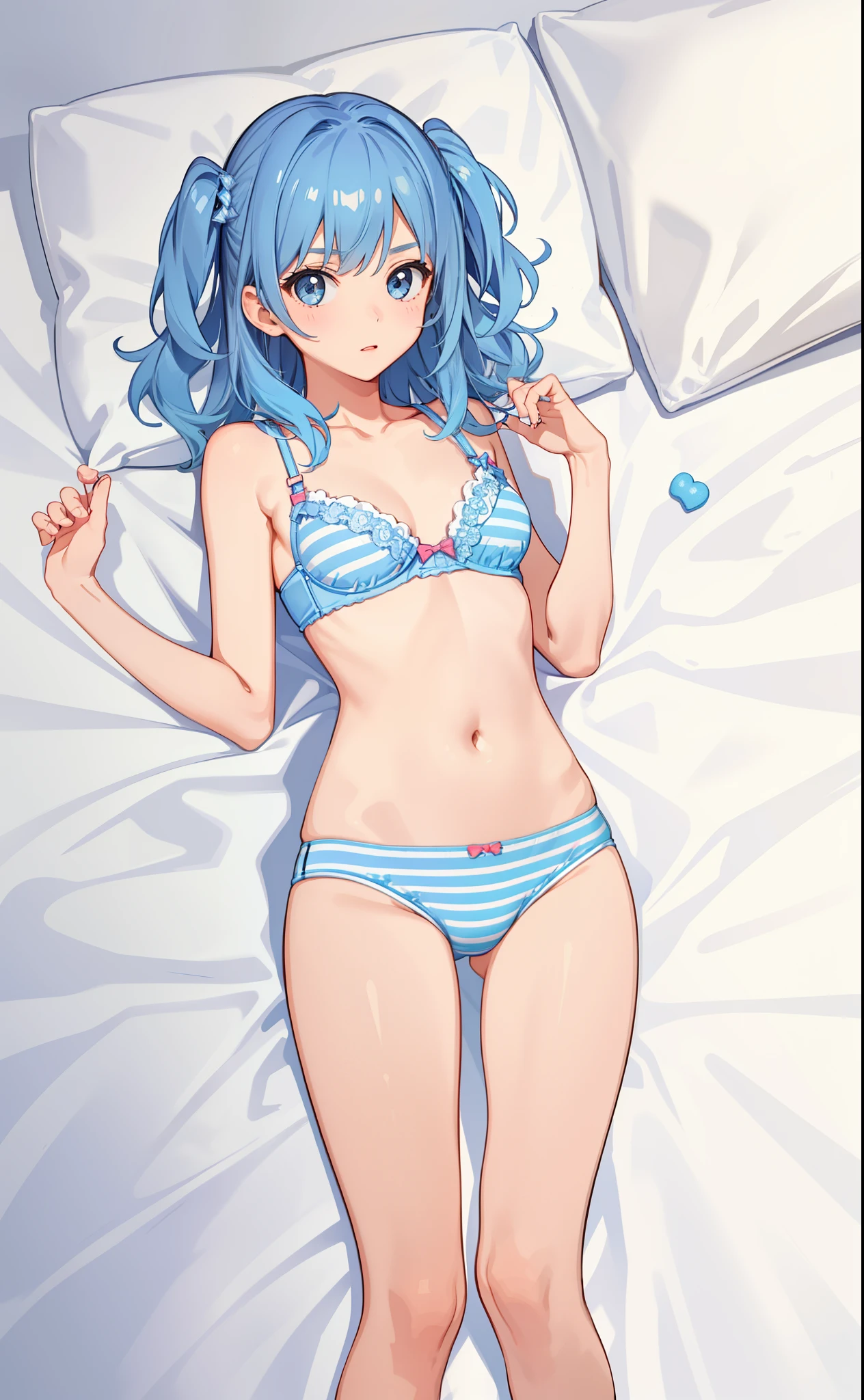 1girl in、As-、Underwear、Cute underwear、Striped、