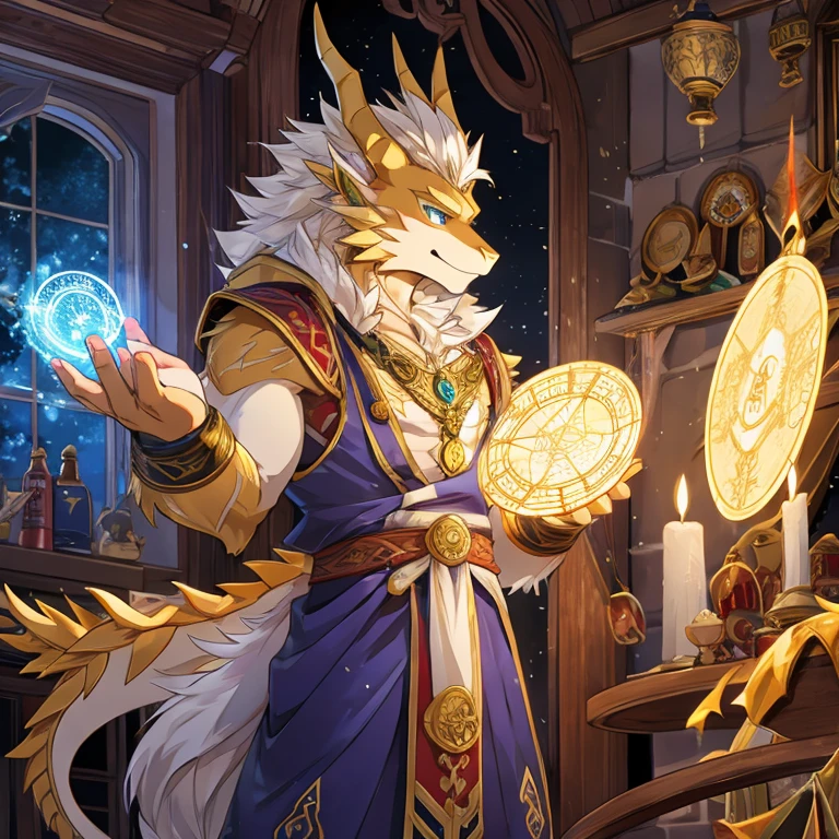 golden dragon man，Aika，clock，Unleash magic，Time magic