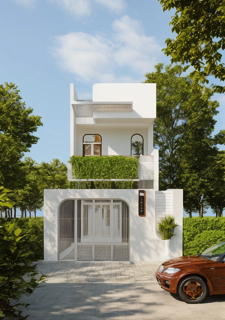 Hyper realistic , morden house