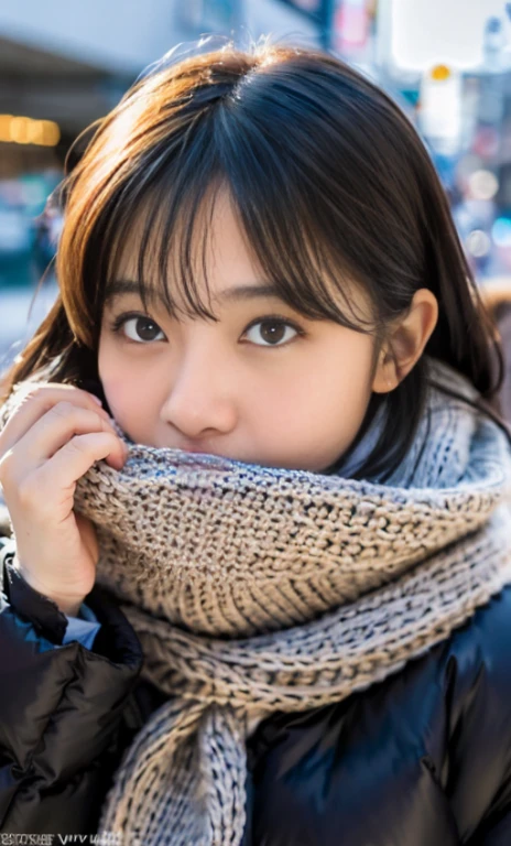 Beautiful, Chinese, Girl, cat walking, wearing coloured winter clothes, Rome, blue scarf, glowing eyes, blushing, wearing tights