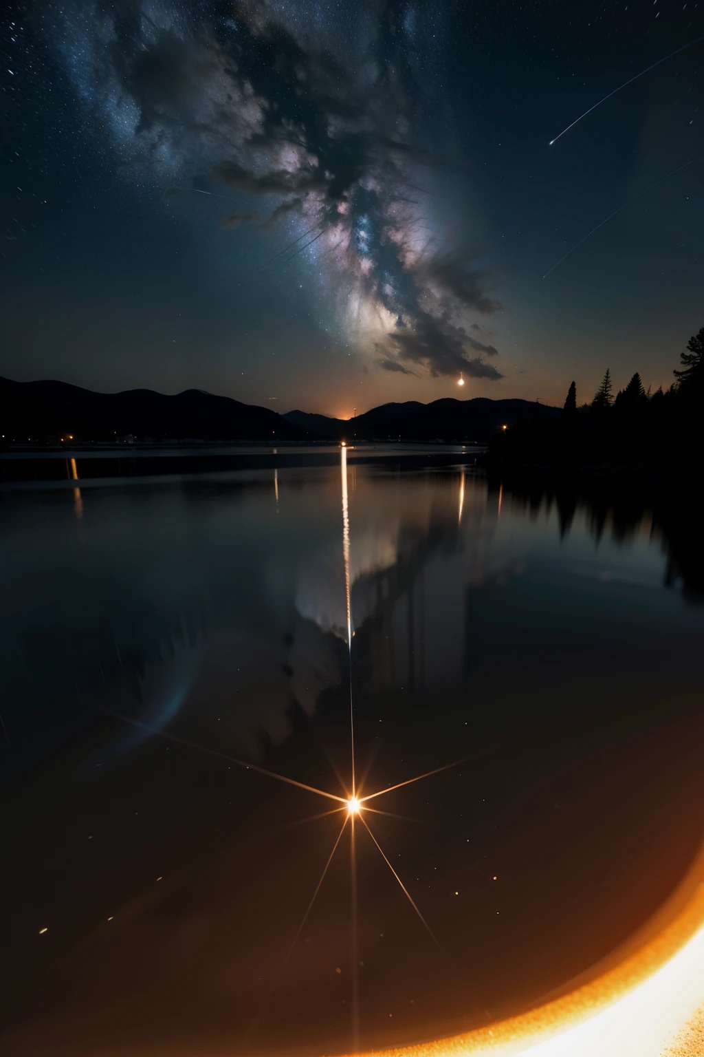 Back Shadow,starrysky,quadratic element,rendering