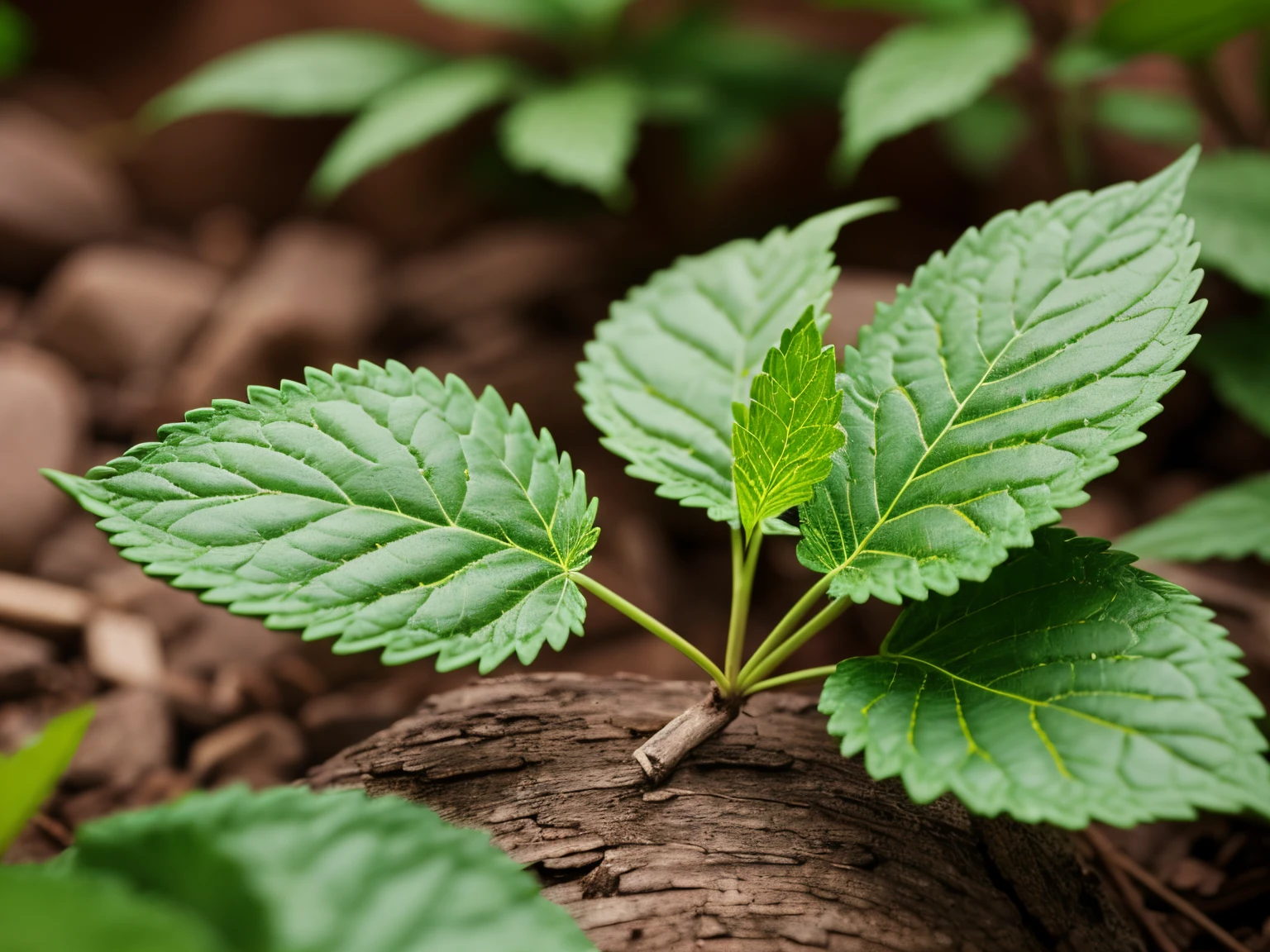 common nettle; composition: Nikon D850, AF-S NIKKOR 50mm f/1.8G lens, Resolution 45.7 megapixels, ISO sensitivity: 200, Shutter speed 1/125 second, close-up shot with a focus on the nettle --ar 16:9 --v 5.1 --style raw --q 2 --s 750