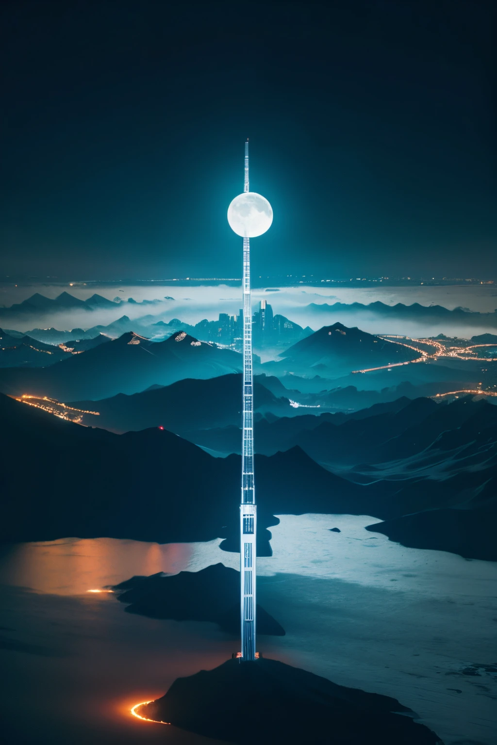 logo,moon city,future