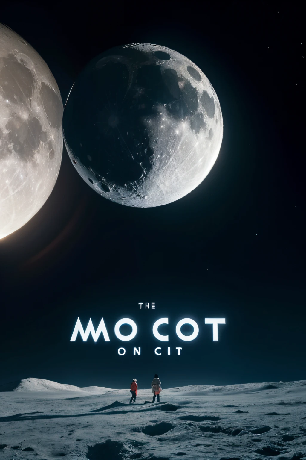 logo,moon city,future