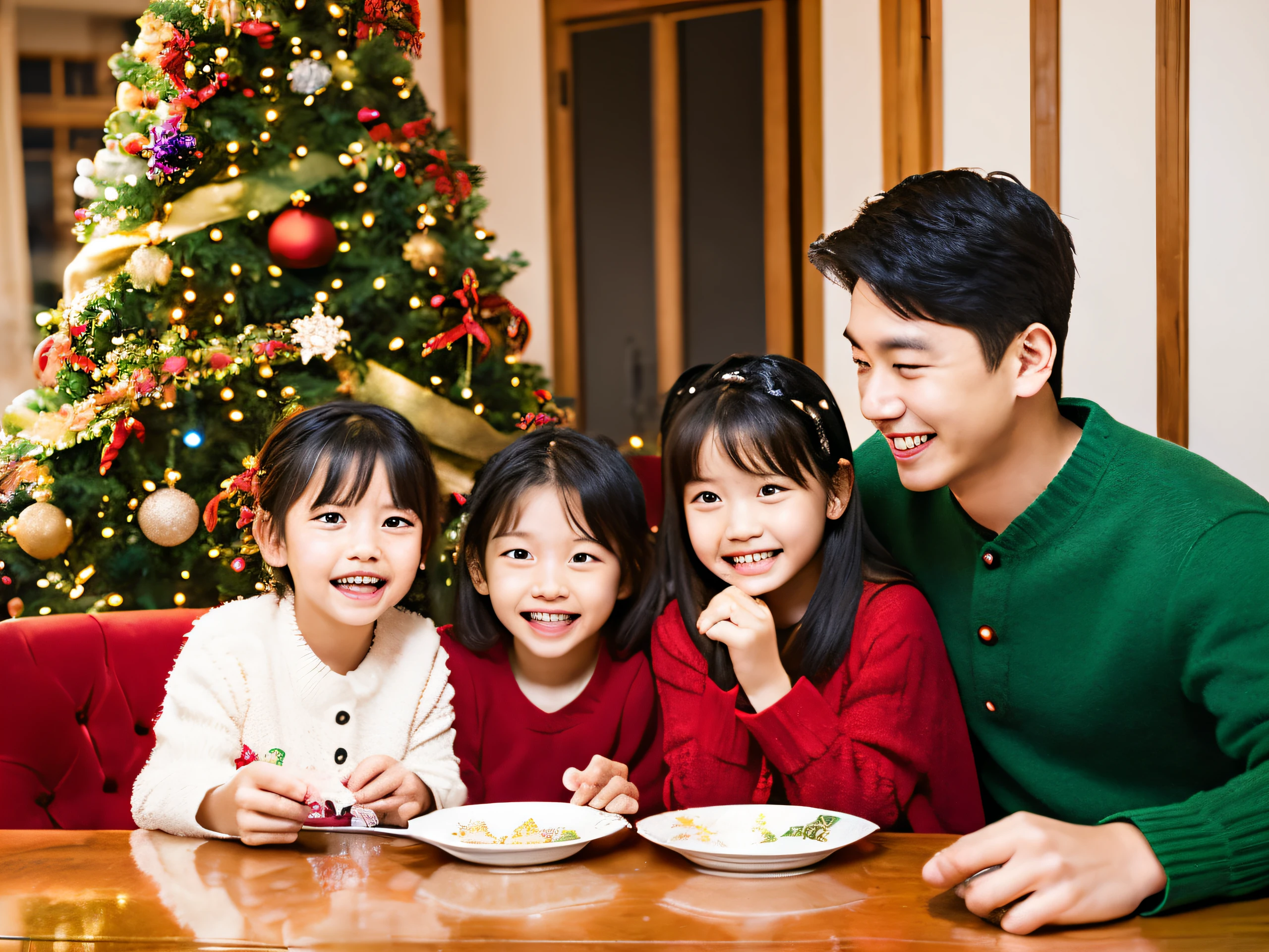 Christmas、Family Gatherings、2 children、Gift Exchange