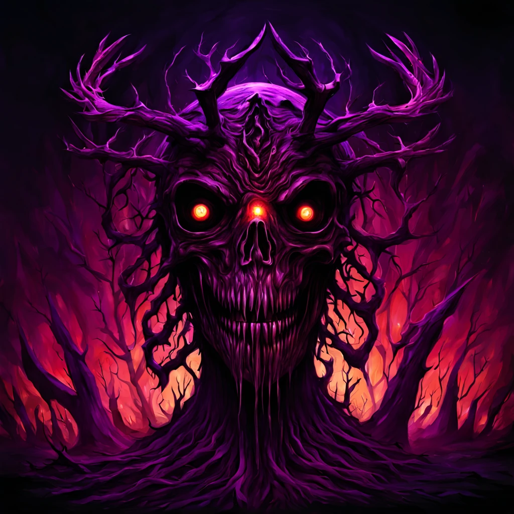 Never shall I cease Hunting creation's secrets Til all is but Void, in nightmare fuel art style