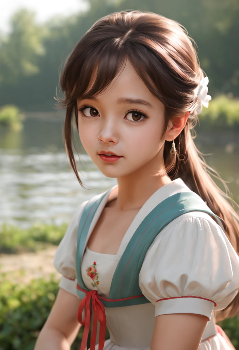embroidery art, embroidery of 1girl, (best quality, masterpiece:1.3)