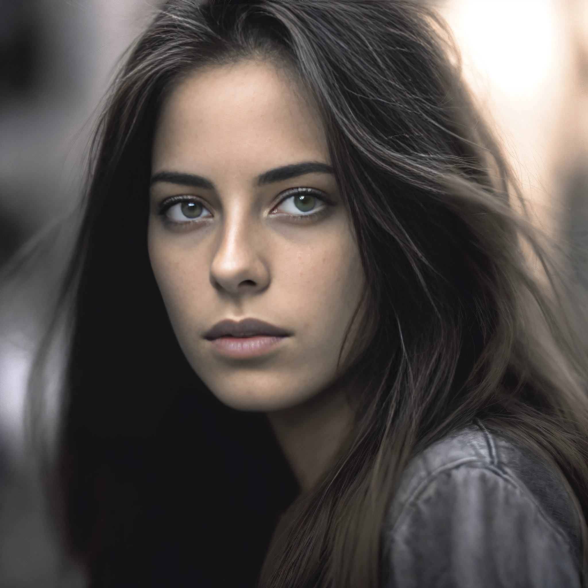 Femme aux cheveux longs et aux yeux bleus regardant la caméra, Portrait doux photographié 8 K, Portrait Anime Kaya Scodelario, Jeune femme de l&#39;INFP, Portrait 50mm, Portrait photo à objectif 50 mm, Portrait cinématographique, Photo d’une belle femme, Portrait d’un beau modèle, Beau portrait de fille, Portrait 60mm, Belle jeune fille