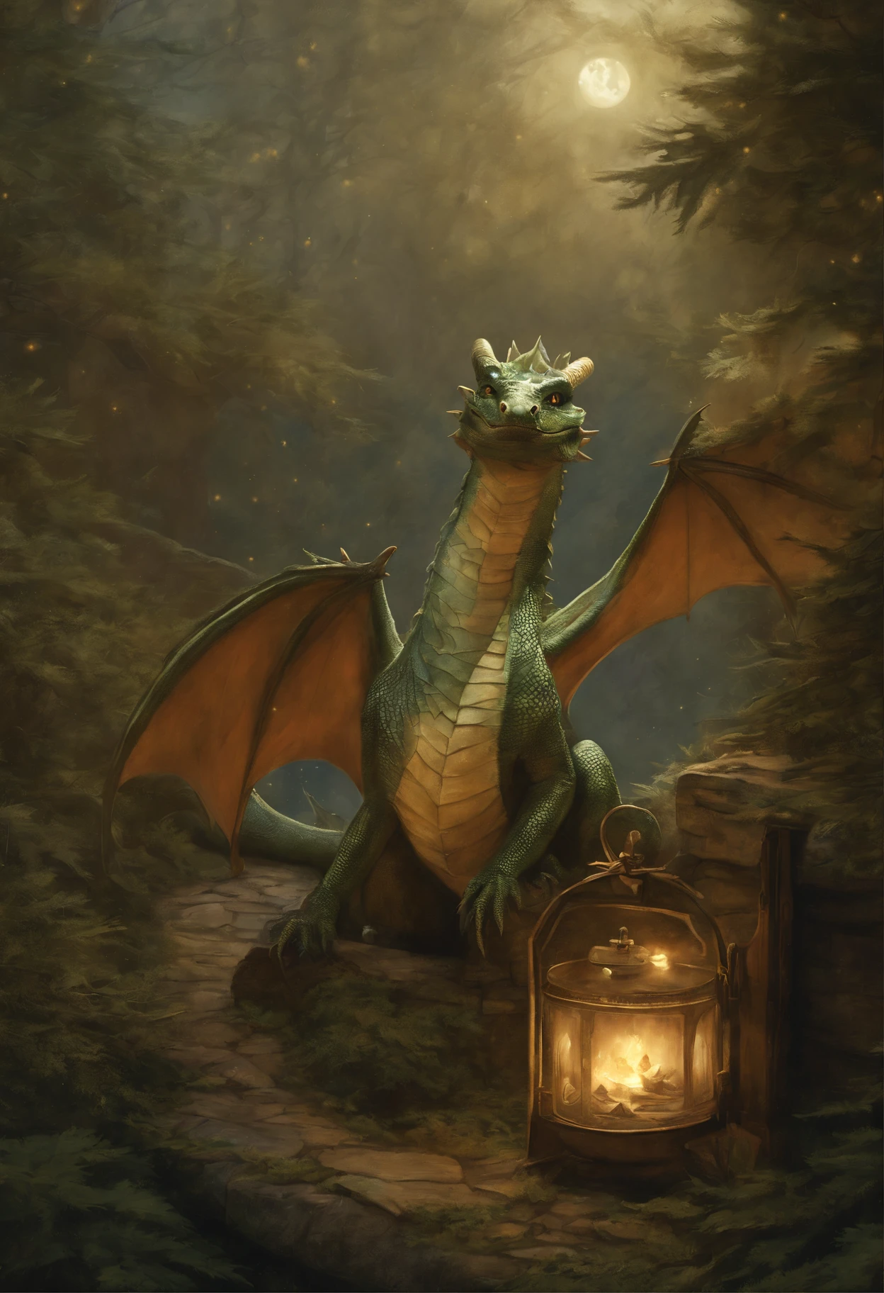 真实感, Fantasy fairy tale, John Tolkien style, Christmas style, Small painting by Jean-Baptiste Monge,  little dragons hatch, little dragons,  huge christmas tree, dragons under the tree, garland stars,christmas night, The stars are shining, realistic fantasy illustration, dragon art, D&d Commission Art Dragon,  anthro dragon art, European Dragon, Portrait of a Dragon, Tarragon  Art, Anthropomorphic dragon, Ultraterrestrial Dragons, Fantasy role-playing game...., book illustration ,The city, megalopolis, city trail, big house, glass skyscraperJean-Baptiste Monge, anthropomorphic --ar 2:3 --testp -optimistic;
