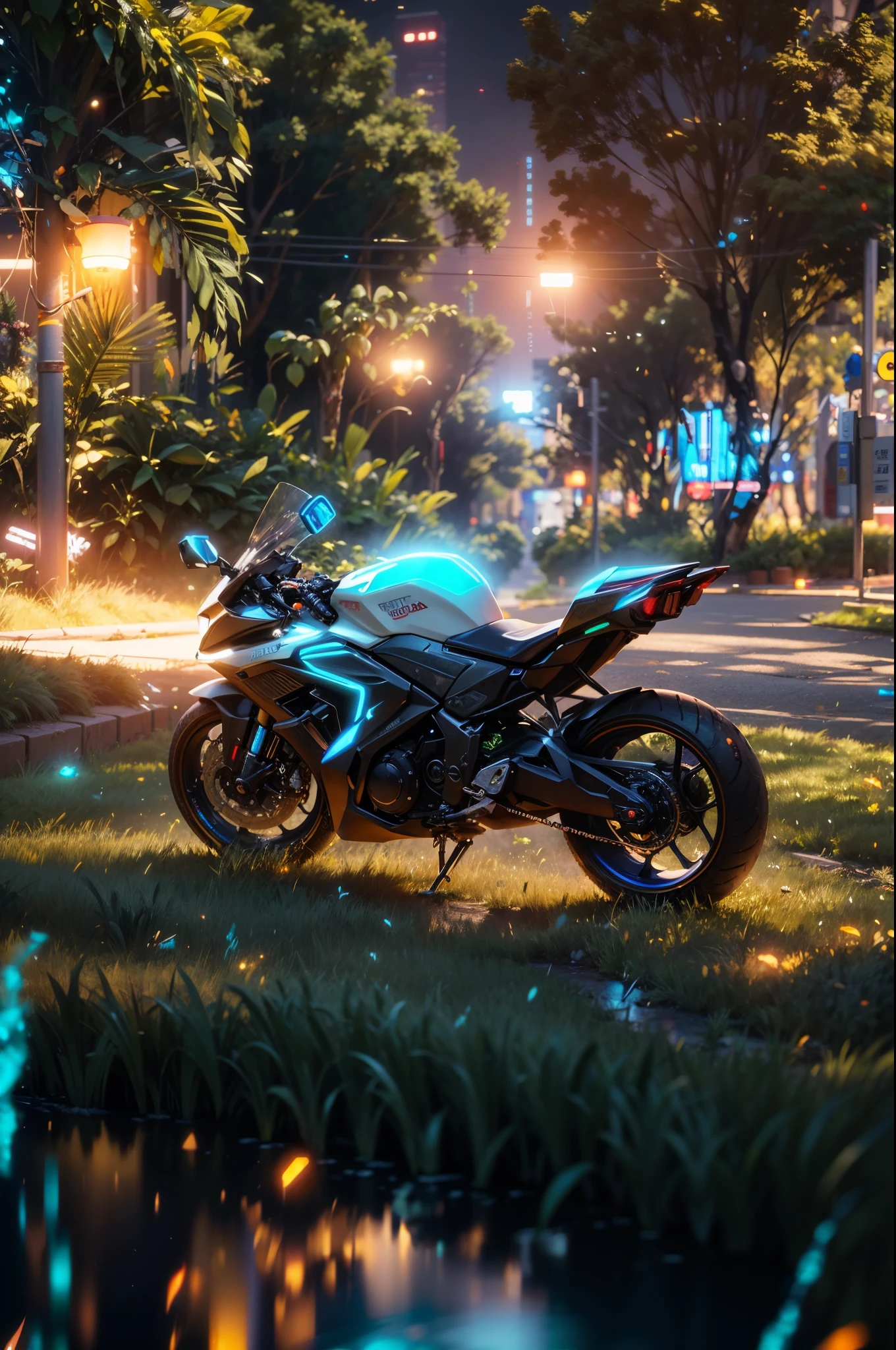 (hiperrealisme:1.1),(detail:1.2),8k,cyberpunk,check background, excellent lighting,(bokeh)