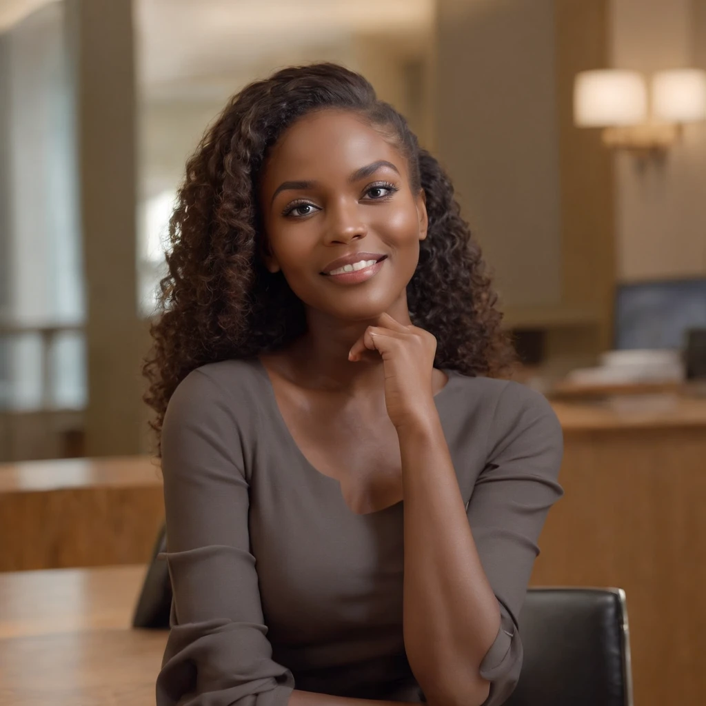((Dark African skin, Very deep ebony skin)), ((Its beauty undeniable)), ((Excited cute face)), ((Hyper detailed perfect eyes,)), ((pose mignonne)), ((Langue sortie)), ((Seductive )), ((warm beige turtleneck, jeans, office, sitting behind desk)), ((Afro ponytail with long African curly hair,)), (( peau)), ((debout, vue de face)), ((toucher ses propres jambes dans une pose sexy)), ((The Hague, office, sitting behind desk , Ville publique, people in the background)), ((doing groceries)), Sharp Focus CGI, photoreallistic, High detail, Realstic, Masterpiece, absurdes, Best quality, Hdr, High quality, high-definition, Extremely detailed, 8k wallpaper, Intricate details, 8K UHD, Full-HD, (photo realist:1.2), contraste, intense illumination, lighting cinematic, natural lighting, veilleuse, Nuit, Illumination globale, Laughing out loud, a la piscine African women、Female sexy, the hague