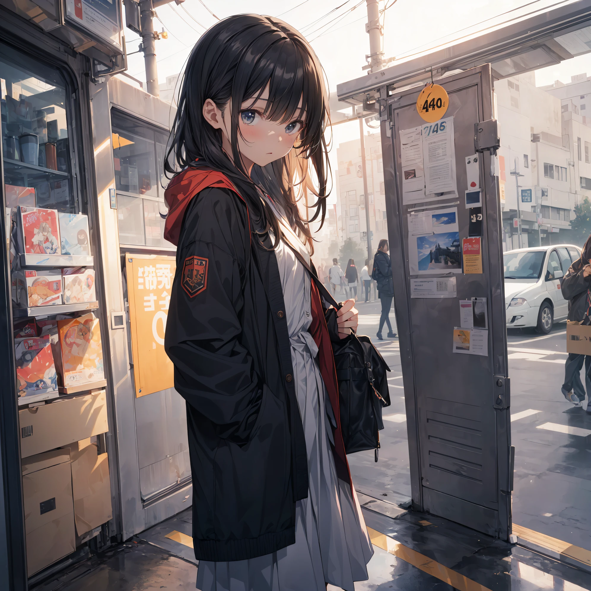 (Best Quality, 4K, 8K, hight resolution, masutepiece:1.2), Ultra-detailed, (cool and realistic,Photorealsitic:1.37), High resolution, anime moe art style, Best Anime 8K Konachan Wallpapers, Pixiv Contest Winner, Perfect Anatomy, super detailed skin,BREAK,(Draw a girl sleepily walking to school. ),BREAK, 1girl in, (Solo,Lori,,13yea:1.3),Full limbs, complete fingers, a junior gynous attraction, (Forehead,Midsection bangs,Hair pulled back), flat chest, Small butt, groin, Small eyes,Beautiful detailed black eyes, Well-proportioned iris and pupils, disgusted eye, High resolution detailed hair, Sailor Uniform, Skirt, On the way to school. BREAK,Medium: Anime Art, Vibrant colors, Sharp Focus, Professional, Bokeh.
Lighting: Natural light shining a soft light on the girl, Create a warm and cozy atmosphere on your way to school..BREAK,Best lighting by famous artists, 8K,Illustration,