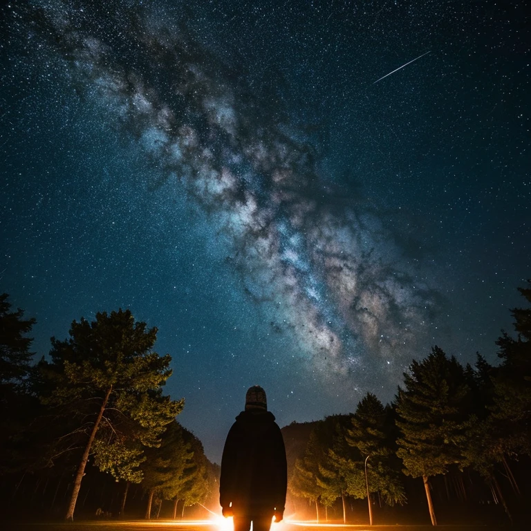 The moment the meteorite falls