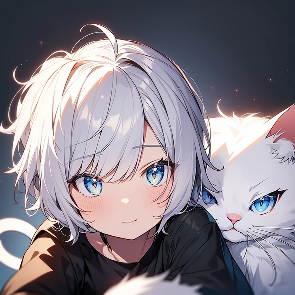 cat hair,ella,cat hair,Omao,White hair,natural cat hair,white colors