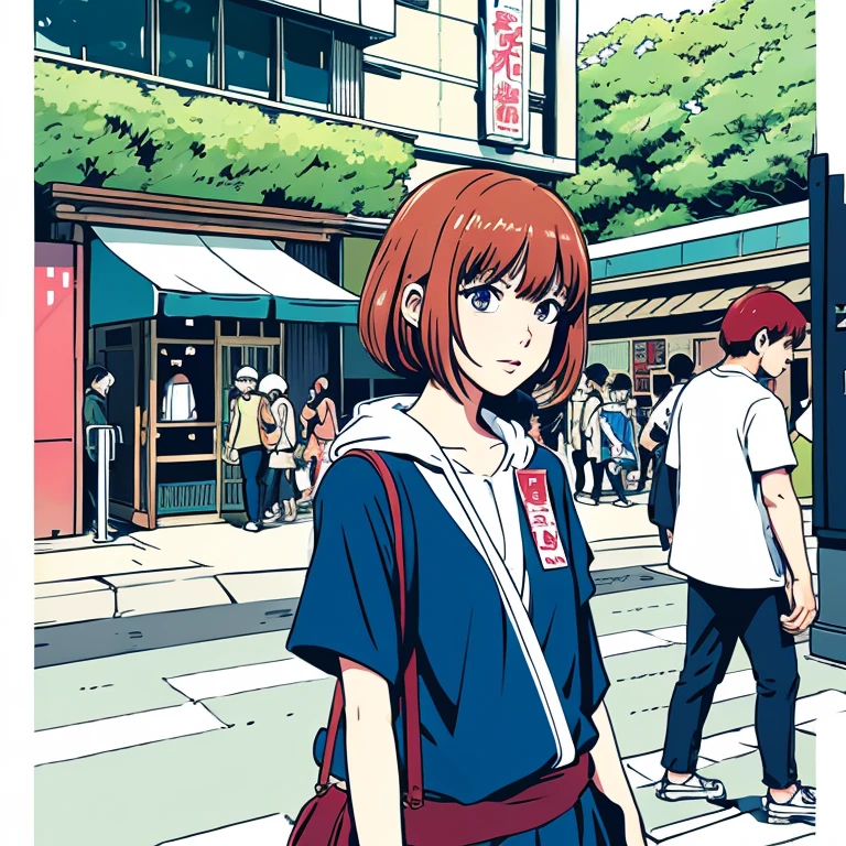 Illustration style、Showa Anime、Street