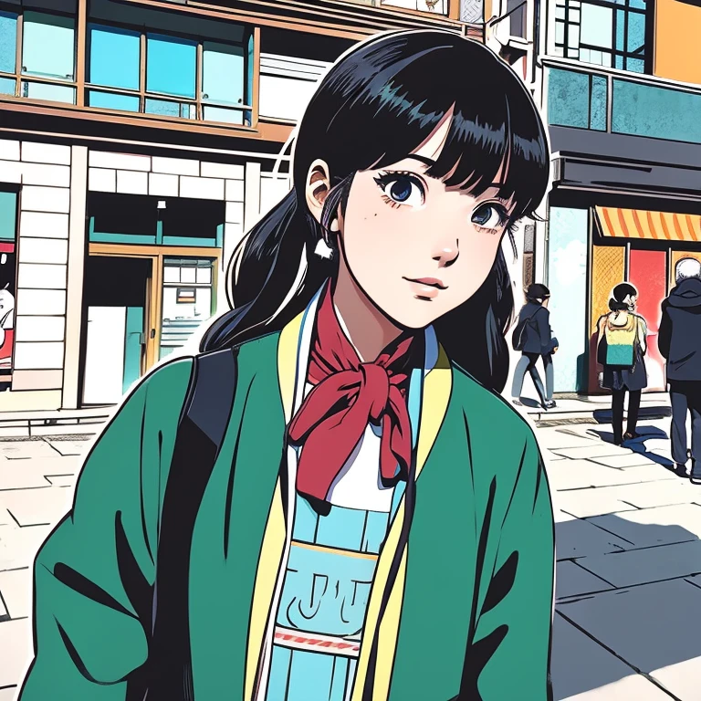 Illustration style、Showa Anime、Street