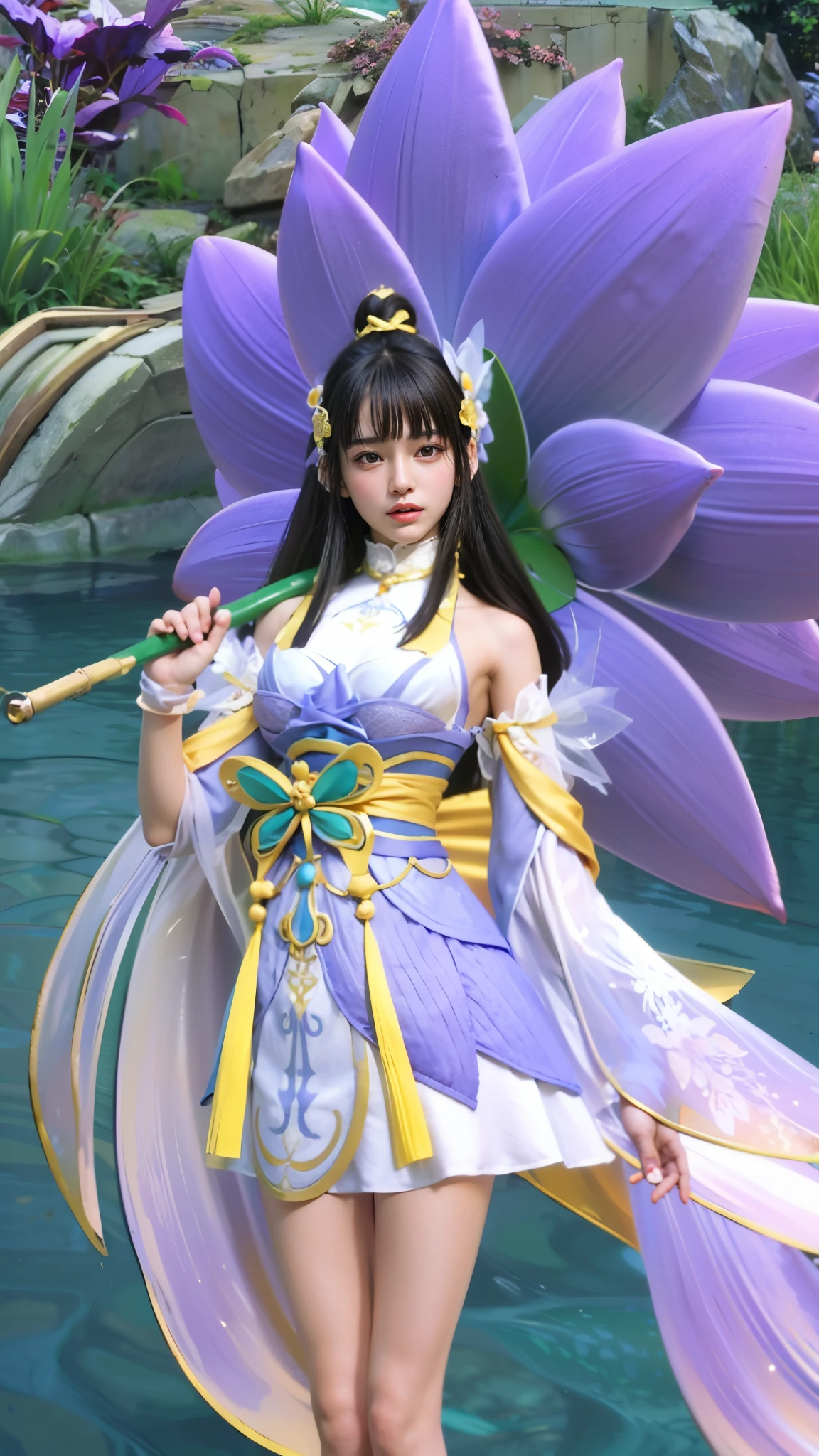 masutepiece, (Best Quality:1.4), Realistic, extremely detailed CG unified 8k wallpaper, ighly detailed, High-definition raw color photos, professional photograpy, Realistic portrait, Cinematic Light, Beautiful detailed, 1girl in, (Naked:1.5), Beautiful big breasts, breasts details, Exposed breasts, (cleavage of the breast:1.2), (Fine face:1.2), Close up of a girl in Beautiful clothes with wide open front, Bare shoulders, (transparent Beautiful clothing with a wide open chest:1.4), open chest wide, Undress、No bra, , (cameltoe details), Outdoors, high intricate detailed, float, cum on, Sense of truth, beautiful landscape forest, castle, sexy lighting,