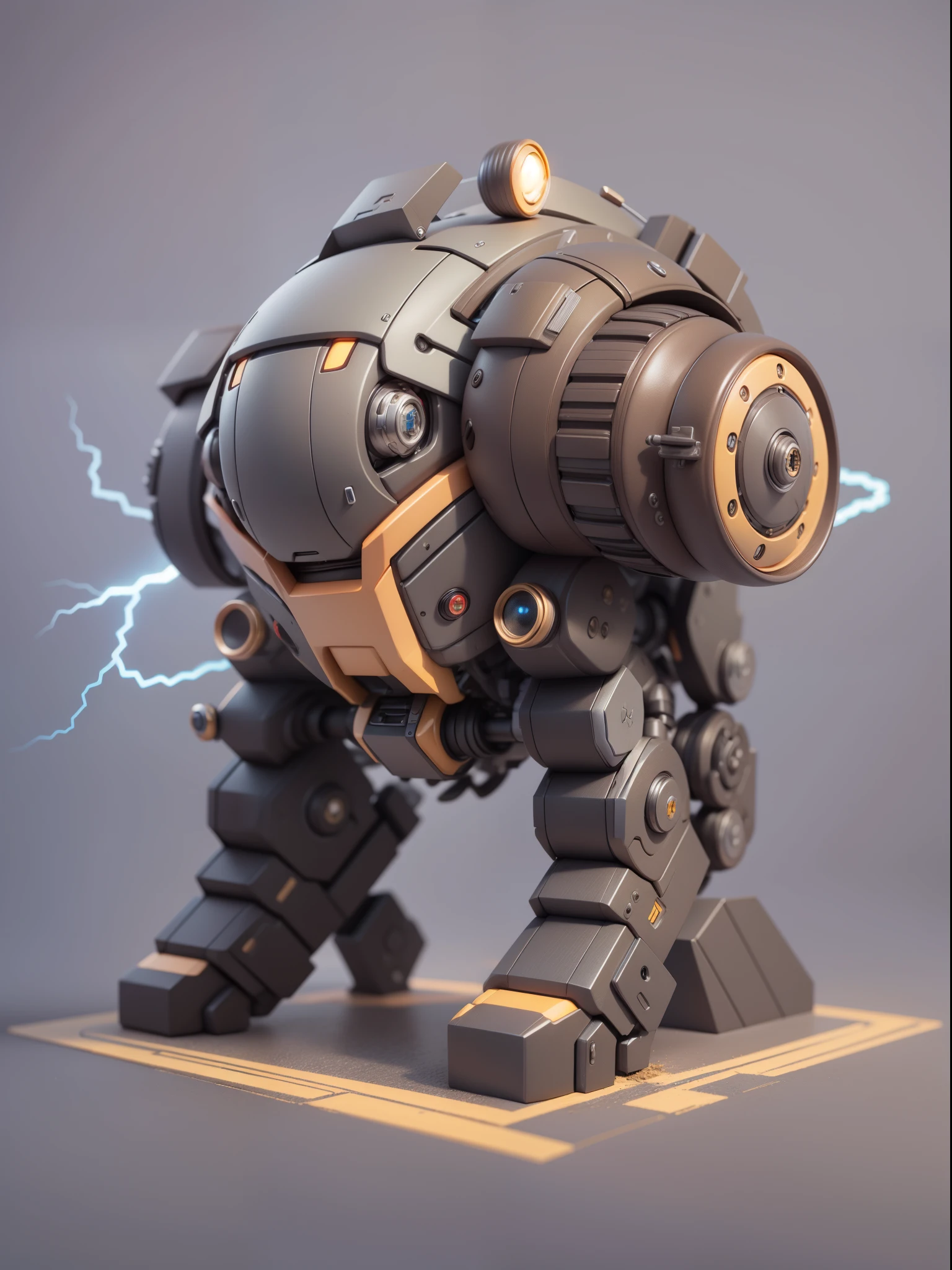 Rich in color,(Mechanical, Snake: 1.331), Lightning Fast, Cute Style, Small, Big Head, 3D Rendering, ((Q Version)), Pokémon style, Machine Style, Cinematic Texture, Figures, Pokémon, Movie Lights, Heavy Robotic Arm, Mechanical Belly, Mechanical Legs, Mechanical Legs, Mechanical Sense, Background Surround Lightning, Lightning, Cool, Clean White Background, Ray Tracing, Premium Colors, Full Body 3D Model, Action, Stylish Blind Box Toys. (fill body:1.2),chibi