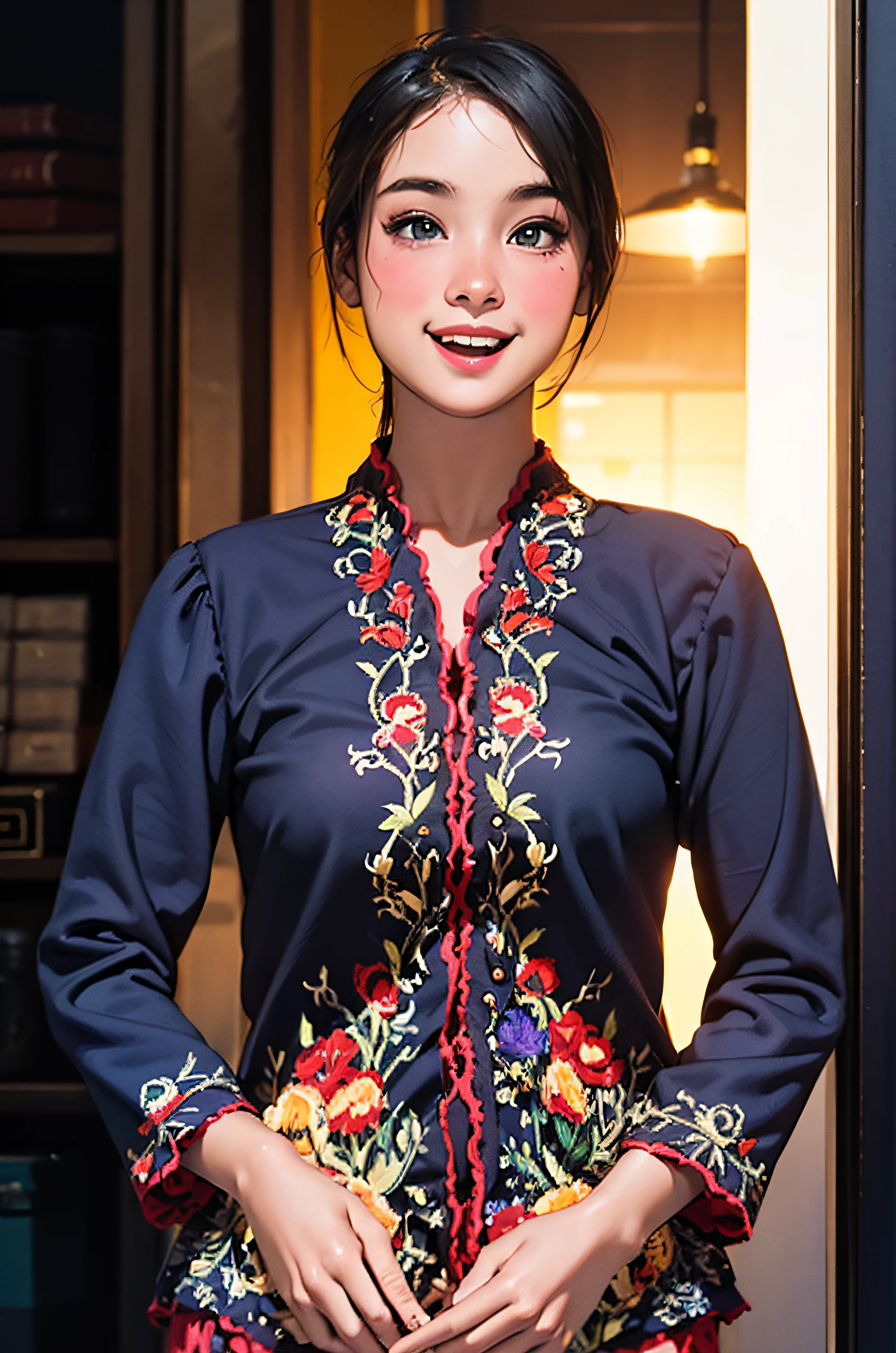 a group of women in kebaya posing for Miss Kebaya beauty contest, pose(arms up + happy), pose, 3 / 4 pose, posse features, 8 k uhd poser, photoshoot poses, portrait pose, various poses shooting photos, pose model, various pose, t pose, anime pose, pose 4 of 1 6, poser, posing for poster photography