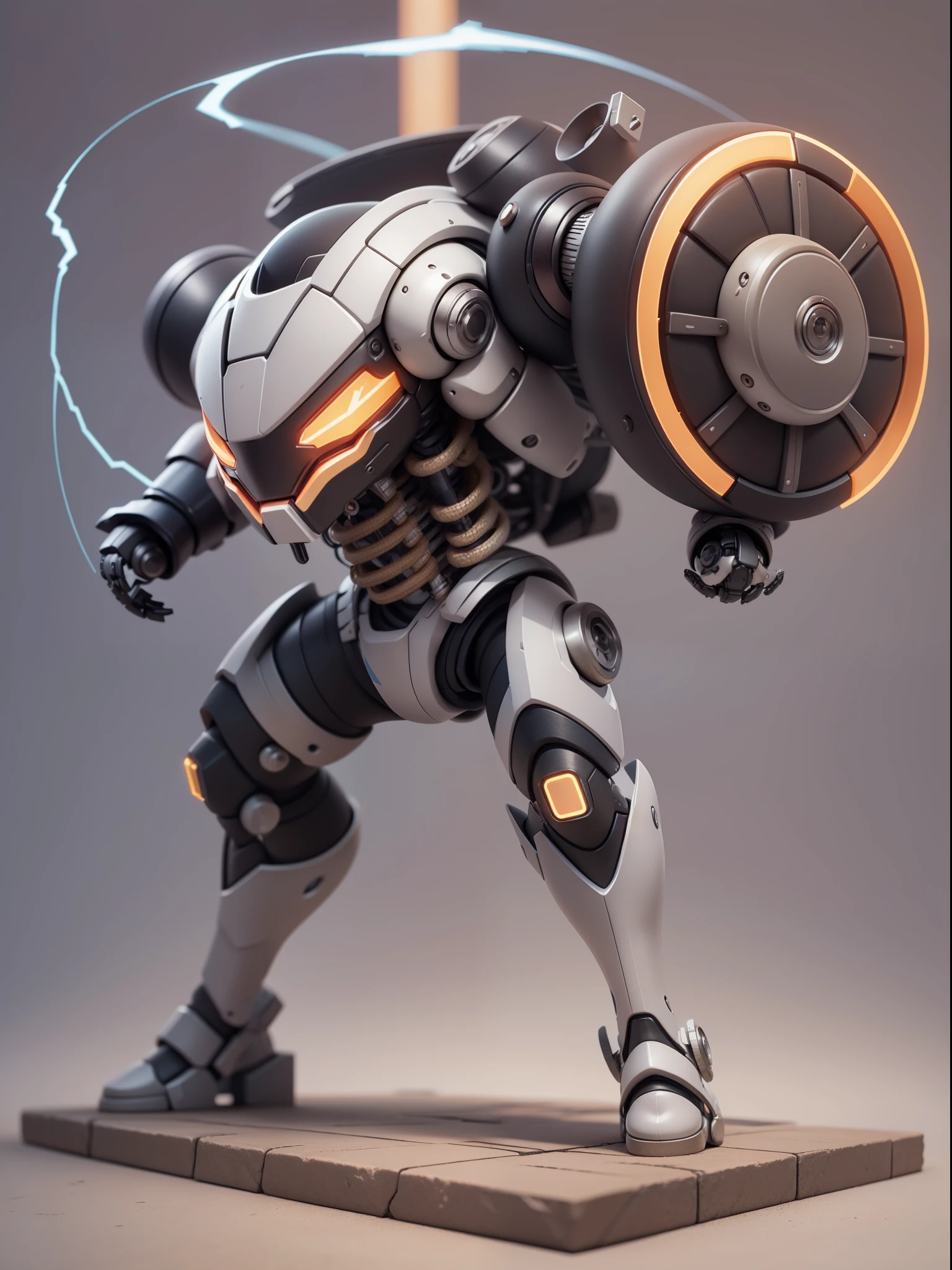 (Mechanical, Snake: 1.331), Lightning Fast, Cute Style, Small, Big Head, 3D Rendering, ((Q Version)), Pokémon style, Machine Style, Cinematic Texture, Figures, Pokémon, Movie Lights, Heavy Robotic Arm, Mechanical Belly, Mechanical Legs, Mechanical Legs, Mechanical Sense, Background Surround Lightning, Lightning, Cool, Clean White Background, Ray Tracing, Premium Colors, Full Body 3D Model, Action, Stylish Blind Box Toys. (fill body:1.2),chibi,((red))
