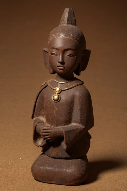 Clay figurine made of chocolate Jomon pottery Jomon period
