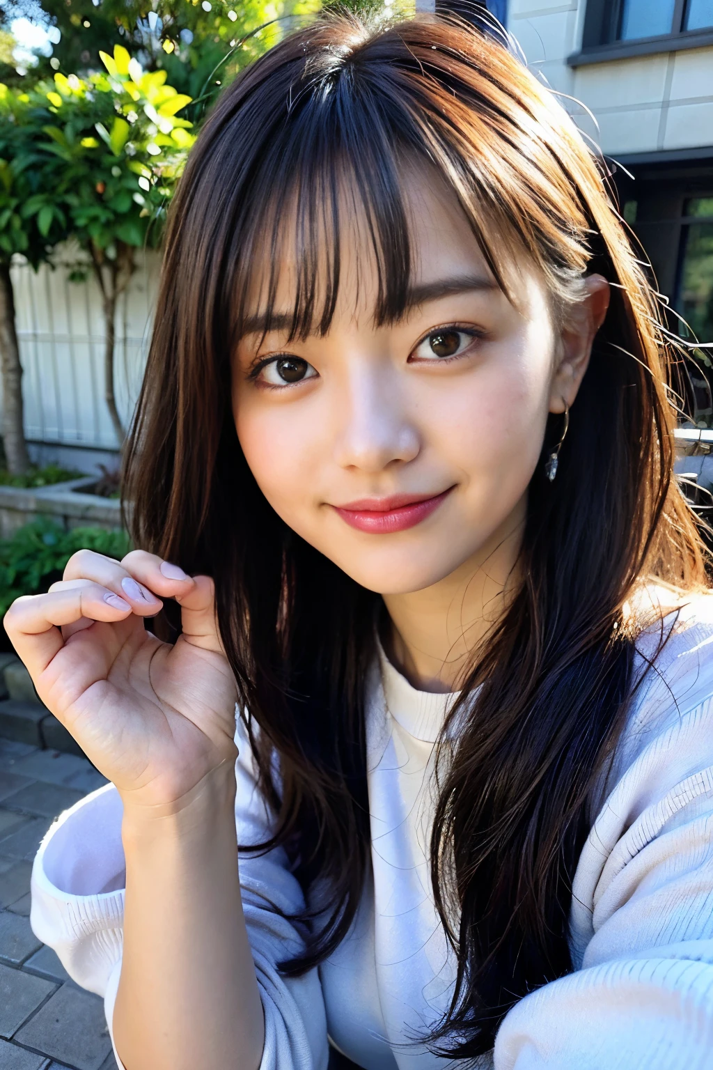 (realisitic、Photorealsitic:1.37)、(8k、RAW Photography、top-quality、​masterpiece:1.2)、cute little、ultra-detailliert、Heart-shaped pupil、physically-based renderingt、超A high resolution、Kodak Vision Color、Captured with an Arricam LT camera、bokeh dof、foco nítido、
If you look at the viewer、Photorealsitic、realisitic、独奏、Photorealsitic、top-quality、age19、extra detailed face、extremely detailed eye and face、beatiful detailed eyes、absurderes、incredibly absurdness、haunting smile、hair messy、Floating hair、、