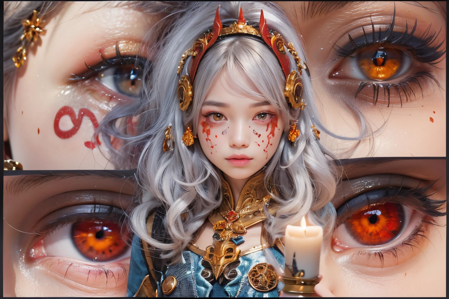 Female Alien, Beautiful face, seduces, red eyes, Full body like, A sexy, alien, No humans, an alien, cells are fused, Multiple hands, Lots of blue tentacle skin:1.5), extraterrestrial, cell, bio image, 魅惑的, Best Quality, 8K,,4K_quality, high_Definition,Dramatic Lighting, masutepiece:1.5,cinematic quality, detail up, Intricate details:1.2, 超A high resolution, High Definition, drawing faithfully, (Thick eyebrows:1.2), (Big scarlet eyes:1.6), Beautiful eyes with fine symmetry, (Ultra detailed eyes:1.2),(Highly detailed face and eyes:1.2), (High-resolution red-eye:1.4), Intimate face, (ultra detailed skin texture:1.4), Perfect Anatomy, (Beautiful toned body:1.5), (Moist skin:1.2), No makeup, (dark circles:1.1),