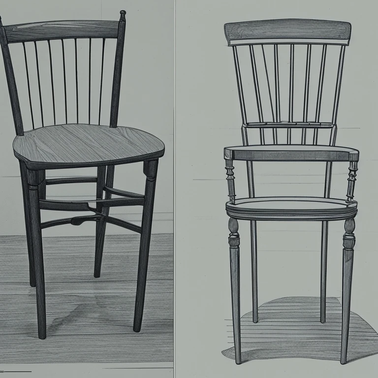 Draw 3 versions of 5 Chairs
- Study a chair from life or from reference (structure, symmetry, diagonals, etc)
- draw 2 other views of the same chair from imagination
- look for consistent proportions between the 3 versions