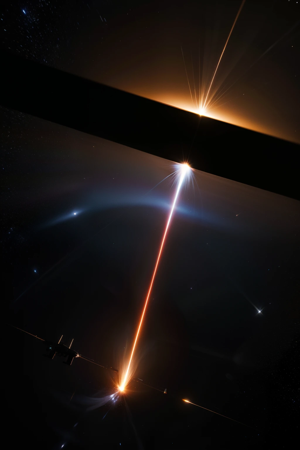 That moment 20,000 years ago,The Silicon-based Empire launches a full-scale attack on the Carbon-based Federation from the periphery of the galaxy。On a front that stretches ten thousand light yearore than five million interstellar battleships in the Silicon-based Empire began to leapfrog to the stars at the same time。Each battleship first uses the energy of a star to open a space-time cavity.,Then jump from this cavity to another star in space and time.,Then use the energy of this star to open a second cavity and continue the jump.......Because opening wormholes consumes a lot of energy from the star,causing the star's spectrum to temporarily shift toward the red end,When the spacecraft completes its transition from this star,,Its spectrum gradually returns to its original state。When millions of warships perform star leapfrog at the same time,The effect produced is very terrifying:A 10,000-light-year-long red band appears at the edge of the Milky Way,This band of light moves toward the center of the Milky Way。This scene cannot be seen at the speed of light horizon,But it shows up on the hyperspace monitor。The red band of color-changing stars,Like a blood tide ten thousand light years long,Coming to the territory of the Carbon-based Federation。
