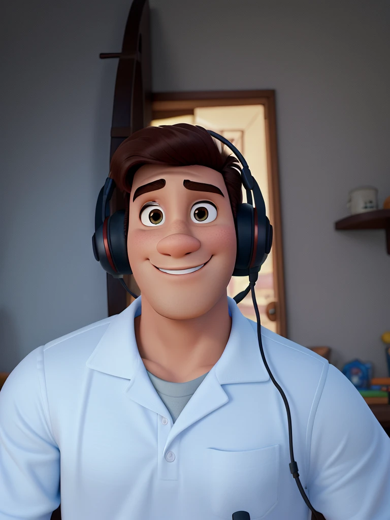 Um homem estilo disney pixar, alta qualidade, melhor qualidade