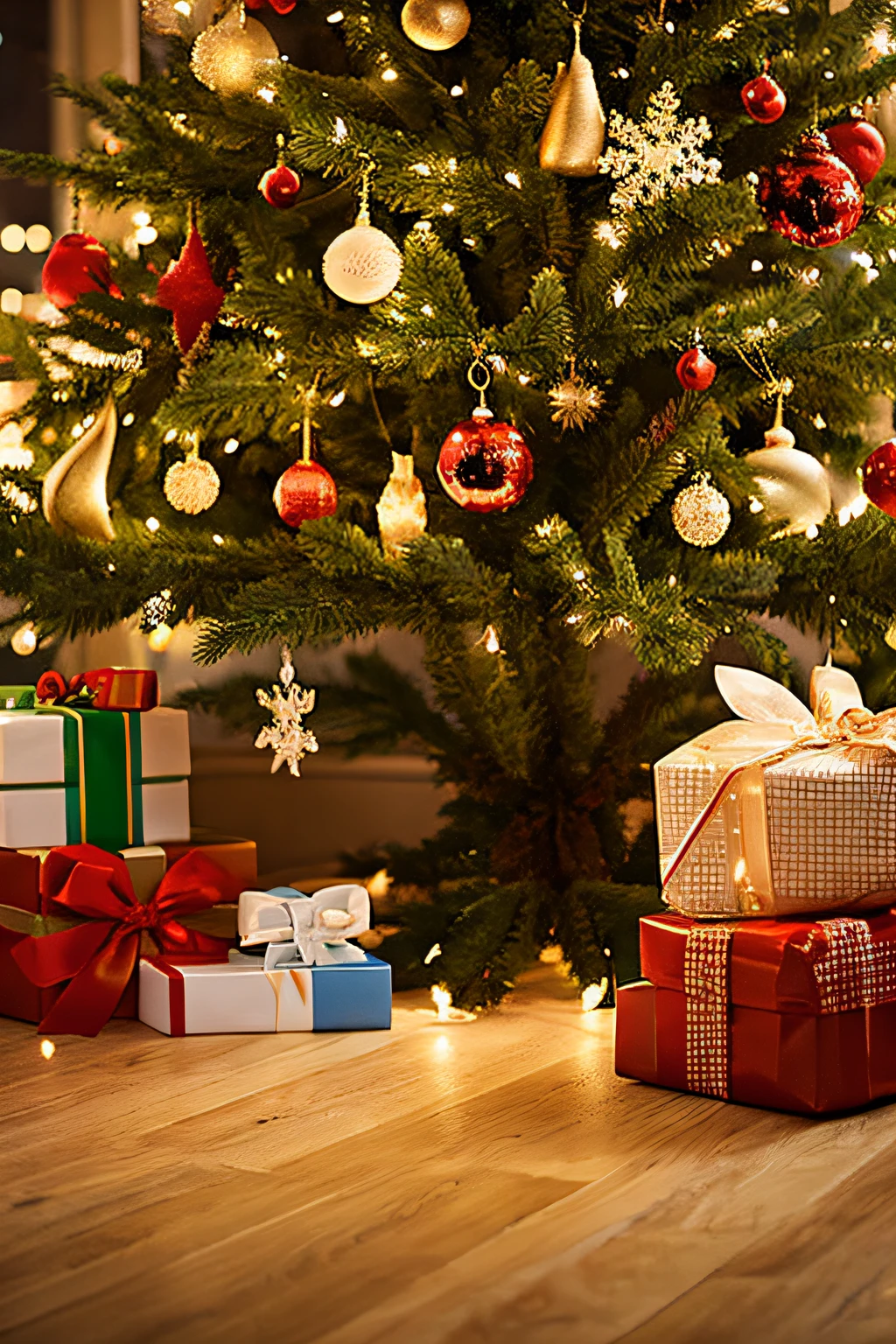 Big Christmas Tree illustratio Winters
