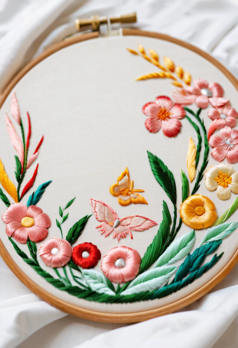 fan embroidery works,embroidery