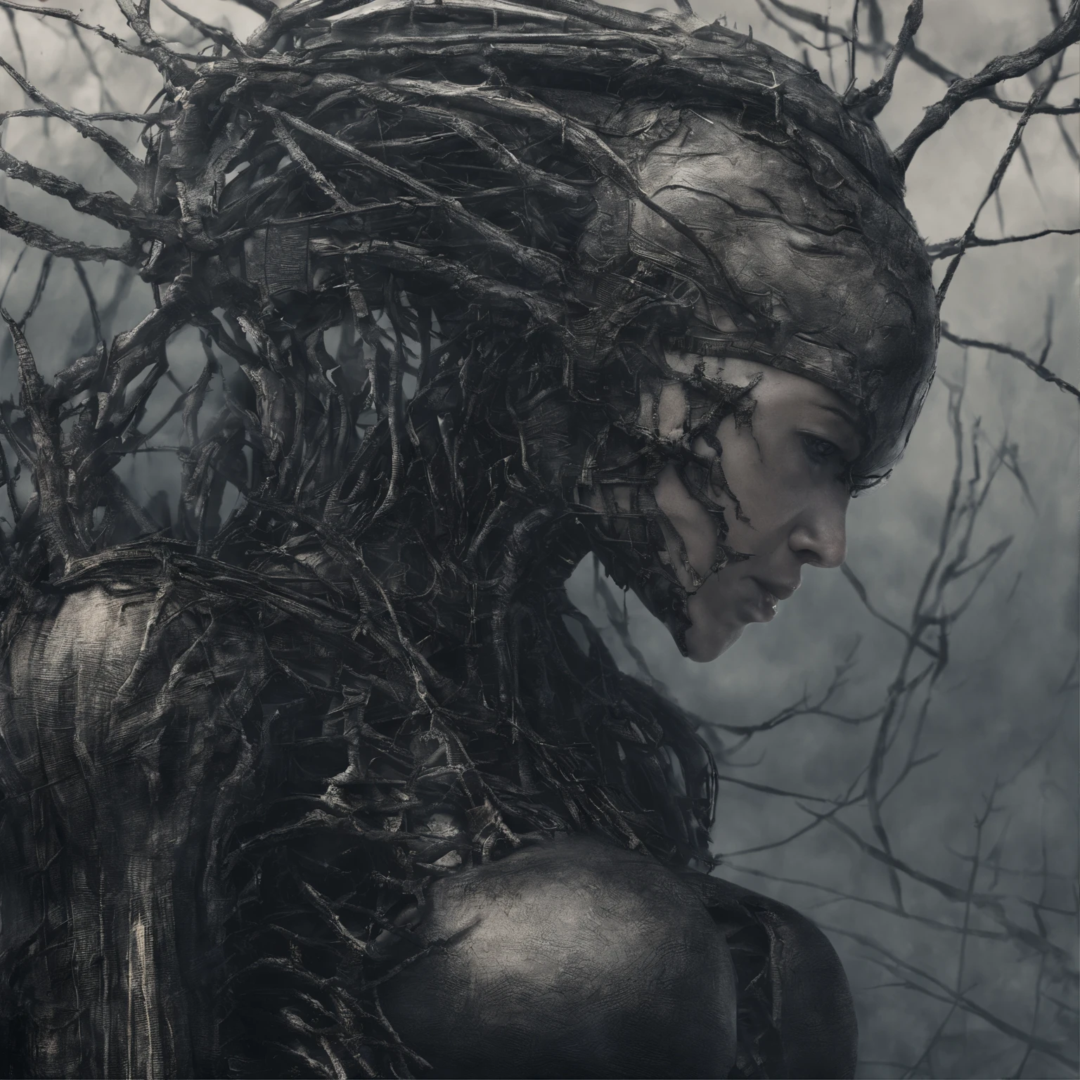 fit girl with big boobs runing trought forest,best quality,absurdres,high details,8K,photorealistic