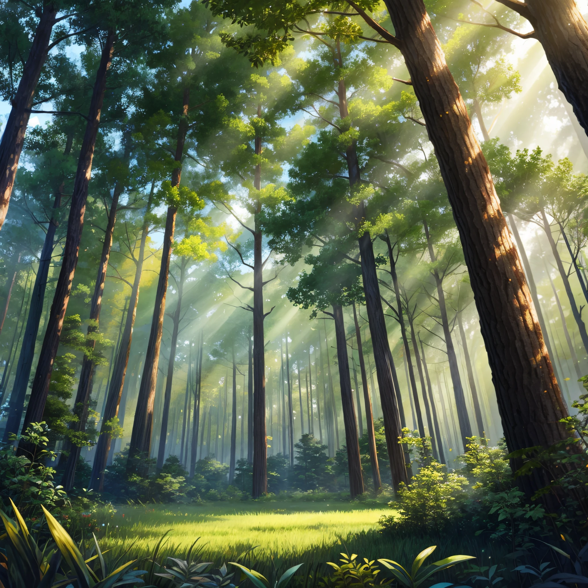 A forest inside a circle
