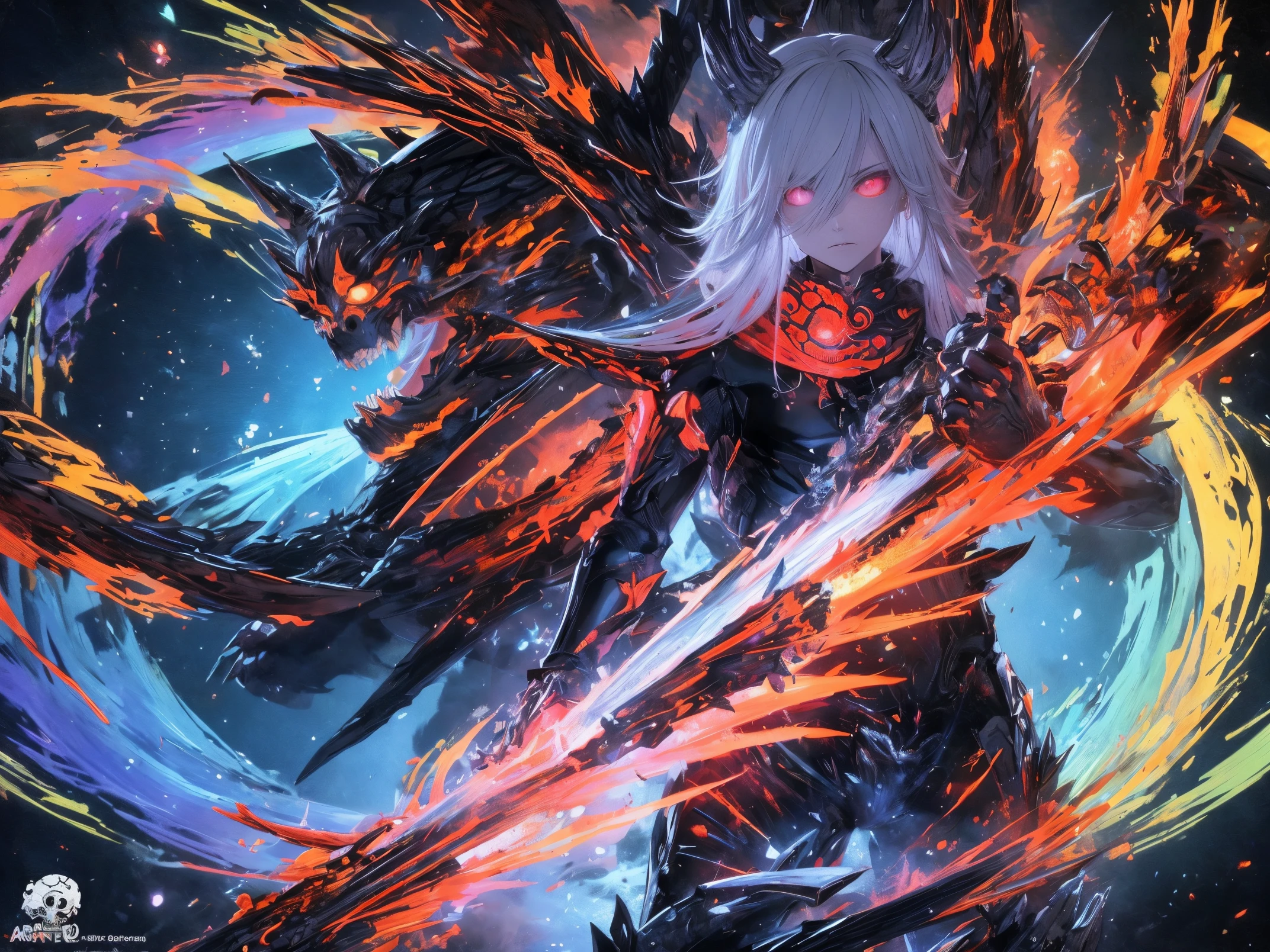 Personajes de anime，The glowing eyes are surrounded by skulls and flames., Hermoso dios masculino de la muerte, Badass Anime 8K, anime epic artwork, Anime Art Wallpaper 4K, Anime Art Wallpaper 4K, Anime Art Wallpaper 8K, Arte detallado del anime digital, Anime Wallaper, Fondo de pantalla de anime 4k, Arte de anime clave detallado, Fondos de pantalla de anime 4k, Anime Wallpaper 4k