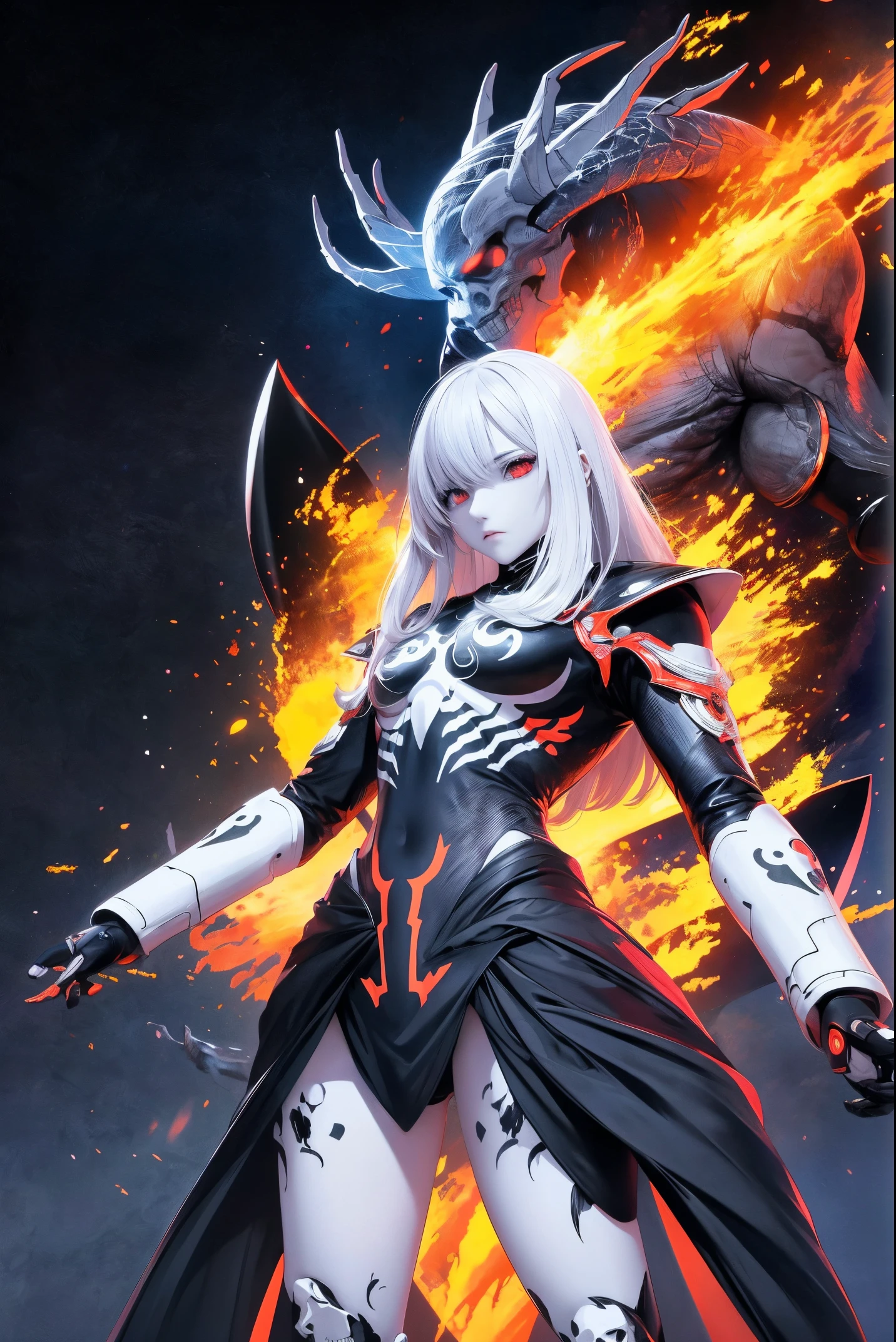Personajes de anime，The glowing eyes are surrounded by skulls and flames., Hermoso dios masculino de la muerte, Badass Anime 8K, anime epic artwork, Anime Art Wallpaper 4K, Anime Art Wallpaper 4K, Anime Art Wallpaper 8K, Arte detallado del anime digital, Anime Wallaper, Fondo de pantalla de anime 4k, Arte de anime clave detallado, Fondos de pantalla de anime 4k, Anime Wallpaper 4k