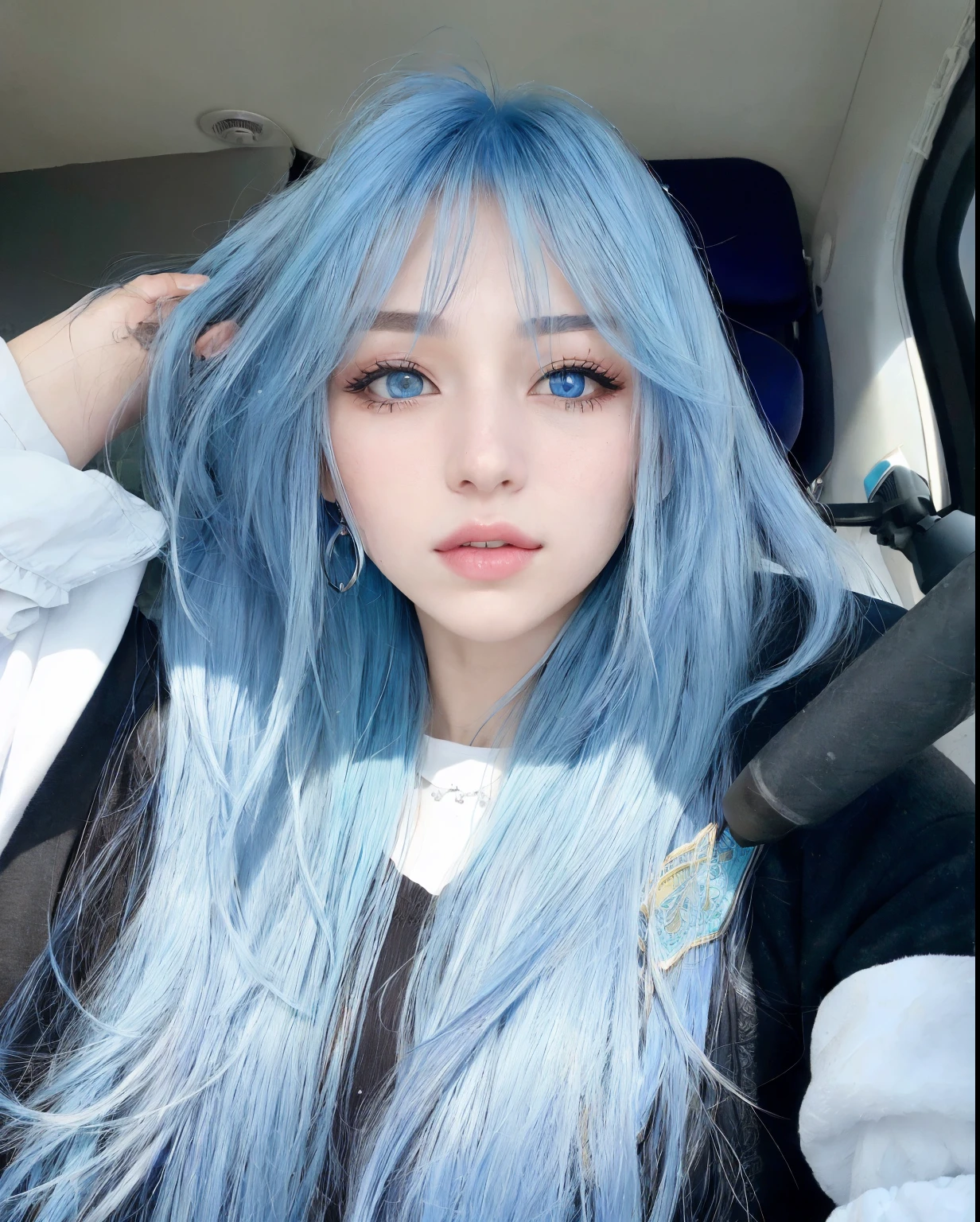 Mujer arafed con cabello azul y un cigarrillo en la boca., Cabello liso azul cielo, Cabello liso azul cielo, Chica bonita con cabello azul, Cabello azul cielo, Hermosa chica de cabello azul, she has pale blue skin!!!, con cabello azul, cabello azul claro, Hermosa Delphine, Chica con cabello azul, Peinado azul, cabello azul largo y suelto, Cabello largo azul celeste