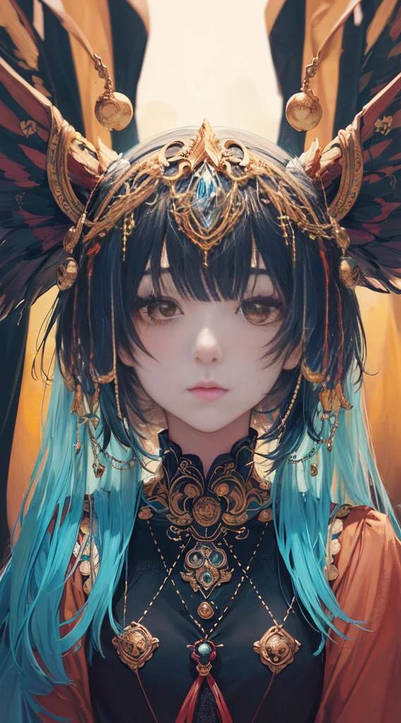 (tmasterpiece:1.1),(Best quality:1.1),(HighDynamicRange:1),ambient light,Super quality,( Super detailed original image),(1 sister, upper part of body),((harajuku fashion)),((flower with human eyes, flower eyes)),double contact,A fusion of fluid abstract art,error occured,(Original illustration composition),(Limited color mixing, Minimalist art style, Geometric artstyle, butterflys, artistically),