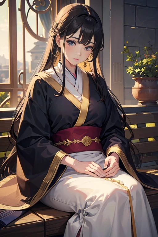 (best quality,4k,highres,masterpiece:1.2),ultra-detailed,realistic:1.37,portrait,anime,TV anime still frame,Sankakucomplex anime character,bench scene with two people sitting in front of the screen,Kyoto Animation style,Miri Katsuragi,Kyoto Animation anime still frame,beautiful detailed eyes,beautiful detailed lips,extremely detailed eyes and face,long eyelashes,stone and soil texture,soothing atmosphere,fantasy landscape,serene lighting,vivid colors,bokeh effect.