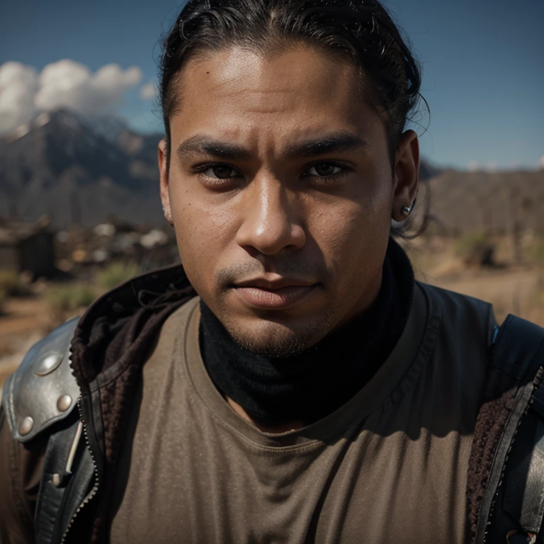 Mixed race, male, apocalypse survivor
