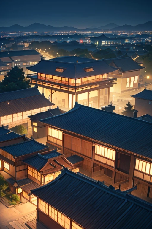 (best quality,4k,8k,highres,masterpiece:1.2),ultra-detailed,(realistic,photorealistic,photo-realistic:1.37),house with courtyard and garden at night, night village background, Japan, volumetric lighting, misty sea, anime movie backdrop, anime background, Kyoto Animation style, movie-like lighting for night scene, cinematic night scenery, screenshot from animated movie, anime scenery, night in a Japanese city, Kyoto Animation still shot, artistic anime background