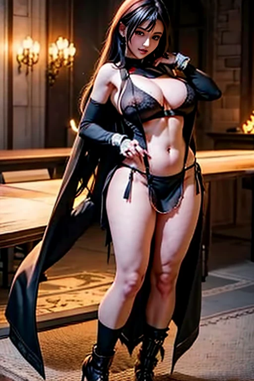 Photorealsitic,white bishop costume,robe,a matural female,voluptuous figure,One girl,full body Esbian, Torn cloth, Spread legs, hand behind head, hairarmpits, Long hair,Heart-shaped pupil, Torn clothes, torn legwear, Number of girls,upper limbs,Pathetic, cum on bodyl,See-through costumes,Nipples are erect,huge tit:1.5,cleavage of the breast:1.5,A slender:1.5,