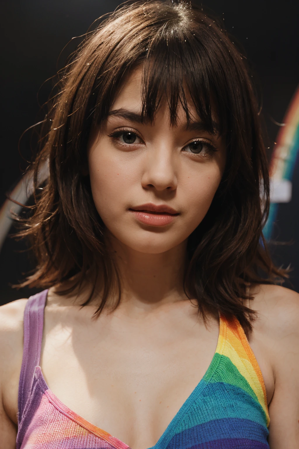 Rainbow Love Heart Background