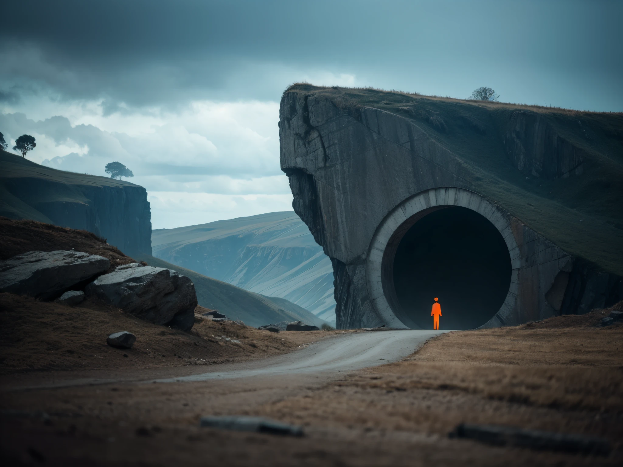 Pan across a surreal landscape where 3D basic symbols and shapes create a portal to a mysterious realm, blending the eerie with the simplicity of geometry. Add depth to this Halloween adventure. enormous tits