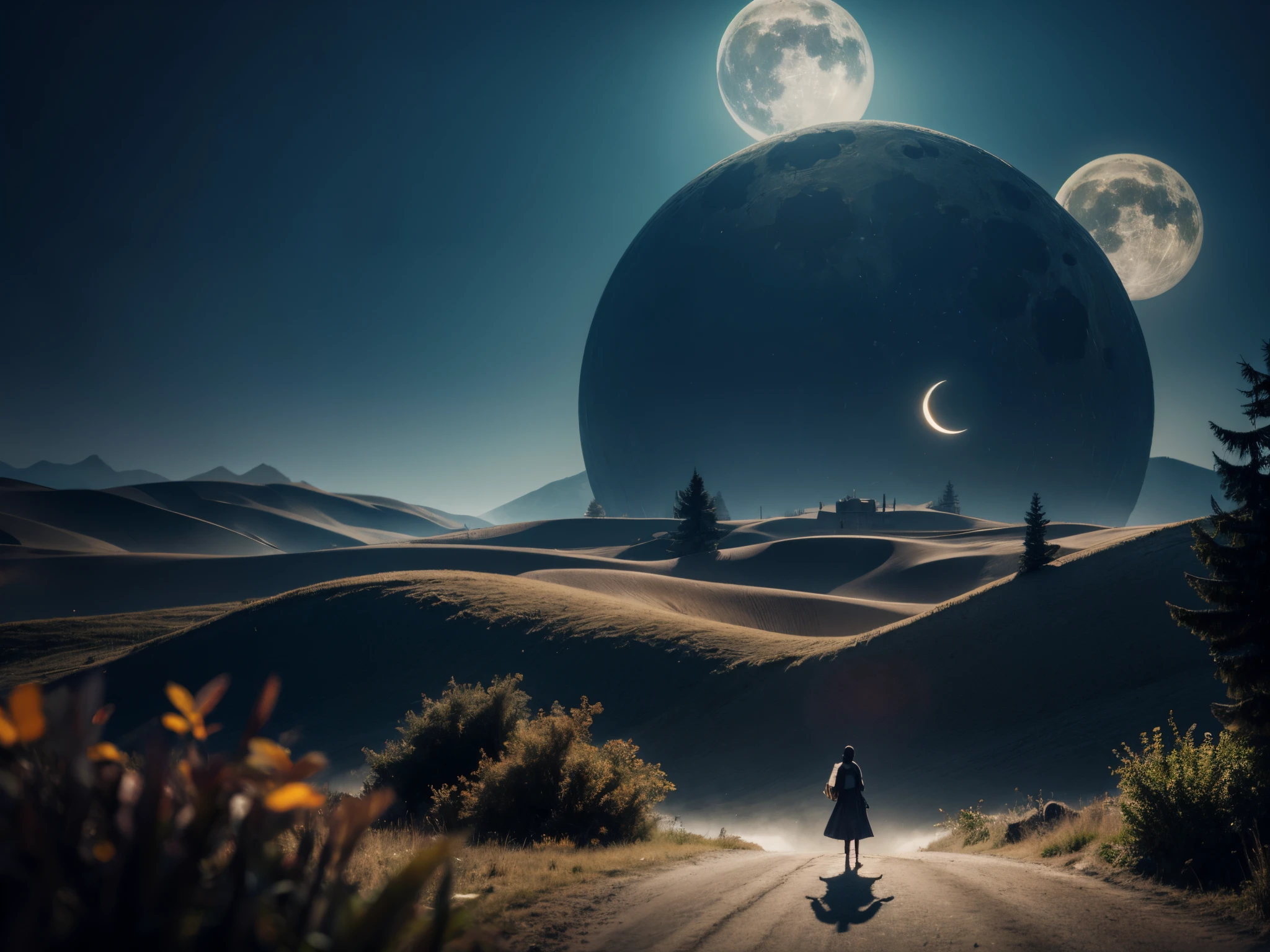 Pan across a surreal landscape where 3D basic symbols and shapes create a portal to a mysterious realm, blending the eerie with the simplicity of geometry. Add depth to this Halloween adventure. enormous tits