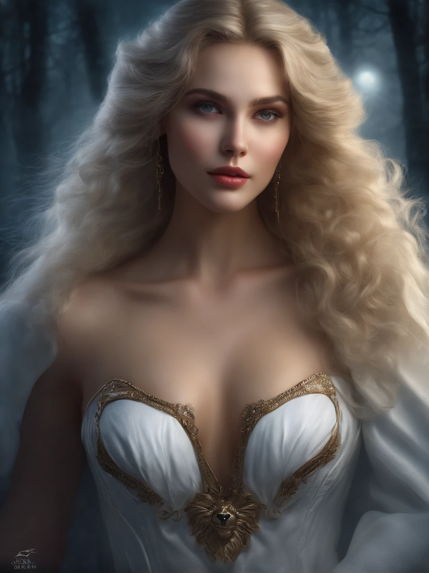 `an ice queen in a kingdom with the sun in the background, high definition, rich in details`  