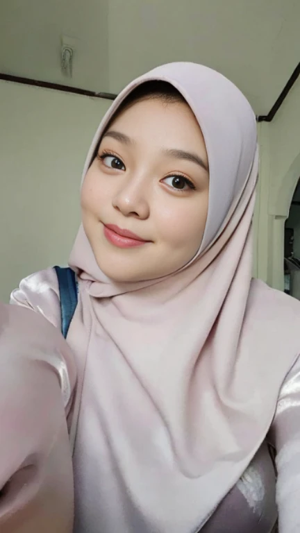 (64k, RAW photo, best quality, masterpiecel1.4), ((bend down, a men  her at the back)) , (( face  looking at the viewer )), (realistic, photo-realistic:1.37), photo of a women in pink hijab, (lighting), (large-breasted:1.2), ((chubby body)), [[knell down, doggystyle ectnipples)), ((happy face))