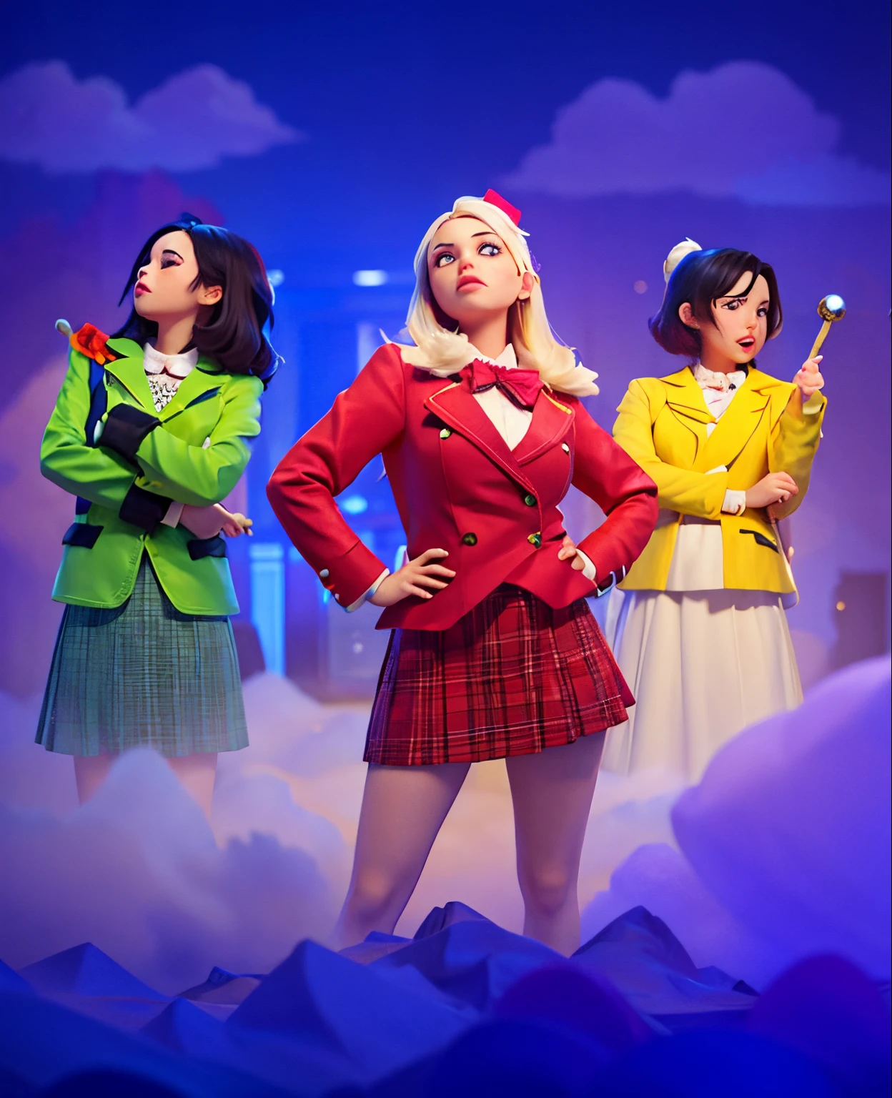 3 young adults who are heathers